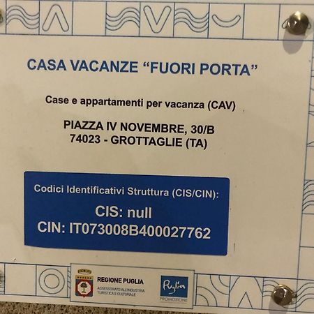 Affittacamere Fuori Porta 그로타글리에 외부 사진